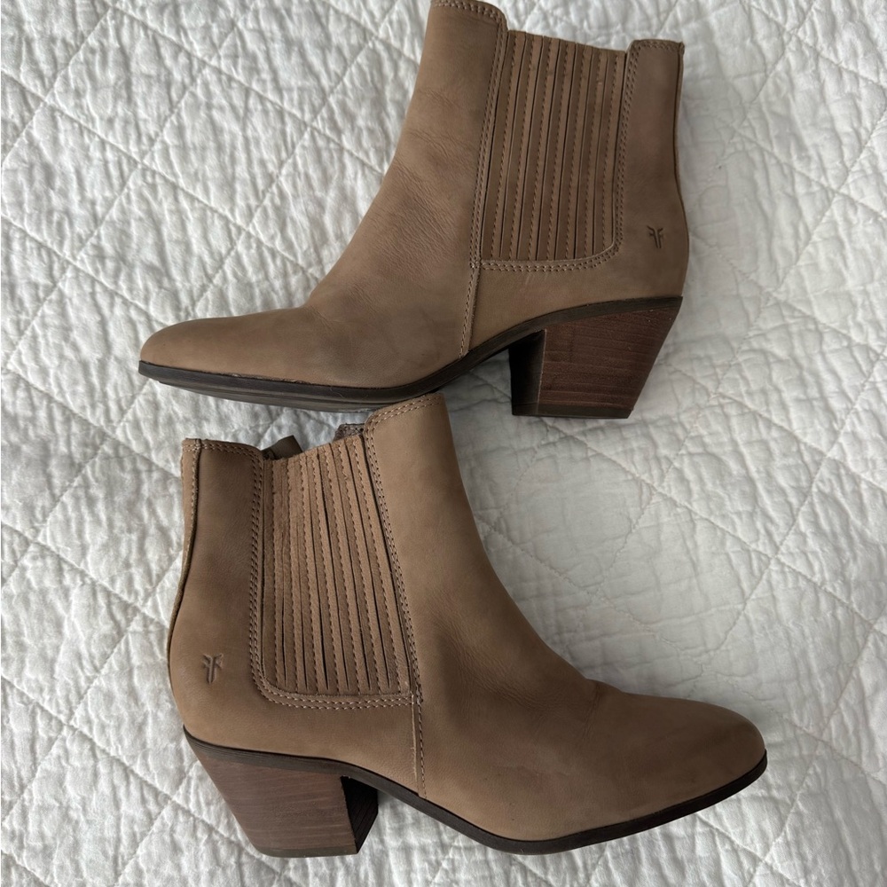 Frye Gray Ankle Booties